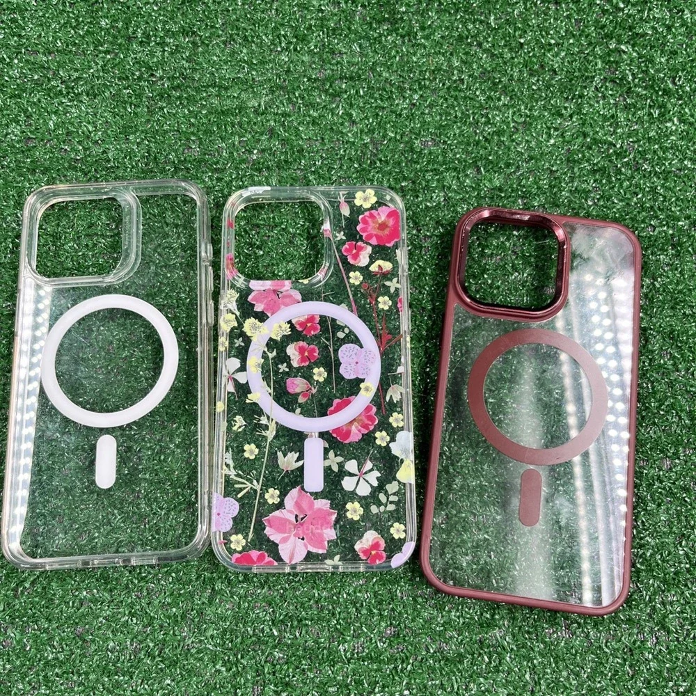 Iphone 15 Promax Lot of 8 Cases With Squre Camera Area